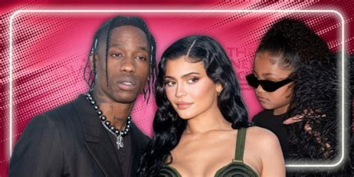 Kylie Jenner & Travis Scott Reunite At Launch Of Stormi-Inspired Cosmetics Collection — See Pic